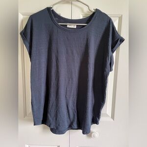 Elegant Navy Blue Women's Top